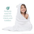 MINIBOO Hooded Baby Towels for Newborn - Super Soft Baby Bath Towels with Hood, Highly Absorbent Viscose Made from