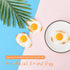 2pcs Fake Fried Egg Simulation Artificial Food Play Food Model Play House Kitchen Decoration