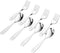 8 Pieces Kids Stainless Steel Utensils Set, 4 Forks and 4 Spoons, Cute Children Flatware with Mirror Polished