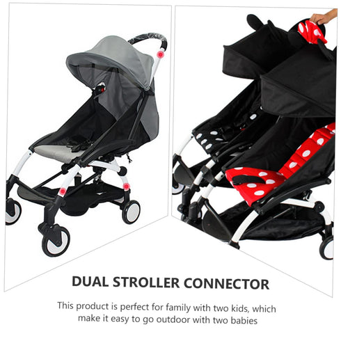 LOLIPPYY 3pcs Adjustable Twin Stroller Connectors for Newborn Strollers Lightweight and Accessories for Easy
