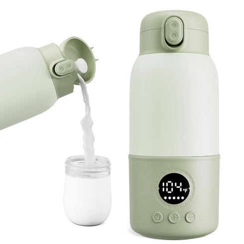 haslife Portable Bottle Warmer for Travel, 2-Min Fast Heating Baby Bottle Warmer,12.8oz Formula