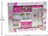 Set, Set Set (3-in-1) PowerTRC Doll Kitchen Play Mini Modern Toy Kitchen Pretend Play Furnitures Toy Accessories