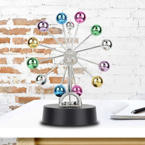 Newtons Cradle Pendulum, Physics Science Balance Desktop Decoration for Office, Calm Down Fidget Toy