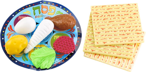 Rite Lite Toy Passover Plastic Seder Food Set- Decorations For Pesach Holiday