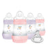 MAM 4 Pack Anti-Colic Baby Bottles, Slow Flow Nipples, Extra Slow & Slow Flow Nipple