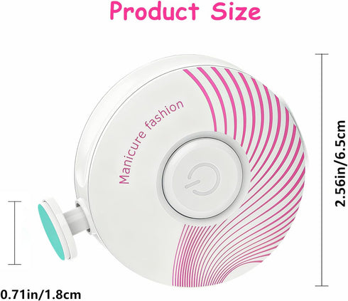 Trimmer, 6 Electric Baby Nail Baby Nail File, Safe Baby Nail Clippers, Grinding Heads Queit Baby Nail Polish Grooming