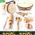 Wooden Musical Instruments Set for Kids - 7 Types Percussion Set, Toddler Musical Toys for Rhythm Education