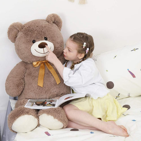 Tezituor Big Teddy Bear, 40'' Giant Stuffed Animal Plush, Soft Gifts for Valentine, Christmas, Birthday