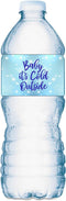 20 Baby Water Bottle Labels, Its Cold Outside Baby Shower Set of 20 Waterproof Decorations, Its a Boy Blue