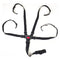 Adjustable 5 Point Harness Seat Belt for Baby, Full Protection Security Harness for High Chair and Pushchair, Black