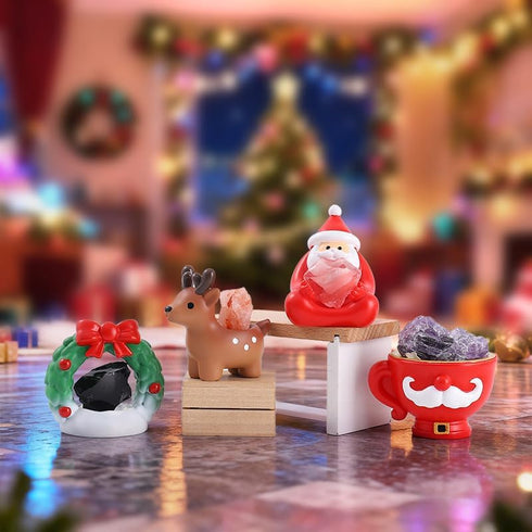 BONTOUJOUR Christmas-1 Surprise Box Figures Diamond Crystal Christmas Theme, Mystery Bag Random Design Action Figures