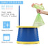 TZONOT Portable Potty Seat, Toddler Folding Training Toilet Chair Kids Travel Foldable Potty Indoor Outdoor
