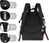 Hsnar Backpack Snowman Santa Claus Waterproof Diaper Bag Large Capacity Baby Bag with Stroller Straps, Multi-Pocket
