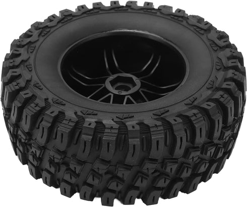 RC Rubber Tire Set 165mm Diameter Wheel Tire for Racing 1/7 RC Car Upgrade Part (Blue)
