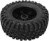 RC Rubber Tire Set 165mm Diameter Wheel Tire for Racing 1/7 RC Car Upgrade Part (Blue)