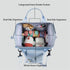 Generic Backpack Backpack Mommy Diaper Bag with Pacifier Case, Multi Functional Bag with Insulated Pockets (Pink)