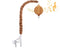 Crib Mobile Arm with Music Box - Imitation Wood - 23 Inch