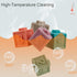 Mini Tudou Baby Blocks Soft Building Blocks, Educational Squeeze Play Toys with Numbers, Animals, Shapes, 12PCS for 6