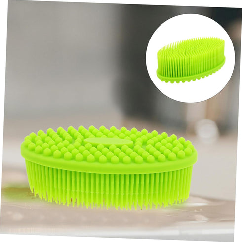 Gentle Silicone Baby Bath Brush - Newborn Head Scrubber for Infants