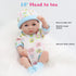 Reborn Baby Boy Doll, 10 Inch Anatomically Correct Realistic Silicone Vinyl Baby Doll Gift Set for Kids 3+