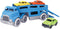 Green Toys Car Carrier, Blue - Kids Toy Vehicle for Pretend Play, Motor Skills, 4 Piece Set, Made in USA, Dishwasher