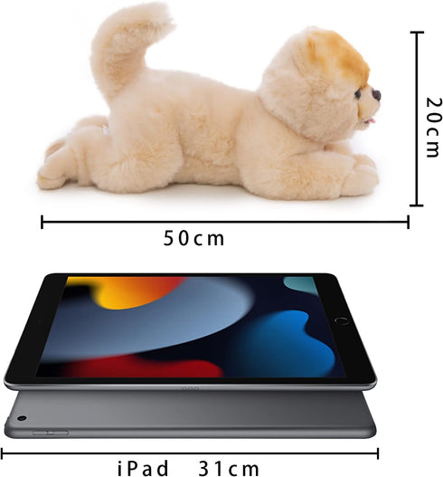 16-Inch Adorable Pomeranian Plush Toy - Realistic Stuffed Dog for Kids