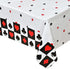 Lecpeting 2 Pcs Casino Tablecloth, Plastic Table Covers 87 x 51 Inches for Poker Birthday Party Supplies