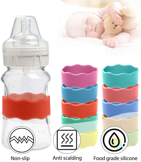 Uniqora Summer Custom Baby Bottle Labels, Personalized Children's Water Bottle Name Bands, Customized Silicone Baby