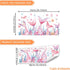 MLM Mermaid Tail Wall Stickers Under The Sea Fish Pink Wall Decals Peel and Stick Wall Art Decor for Kids Bathroom