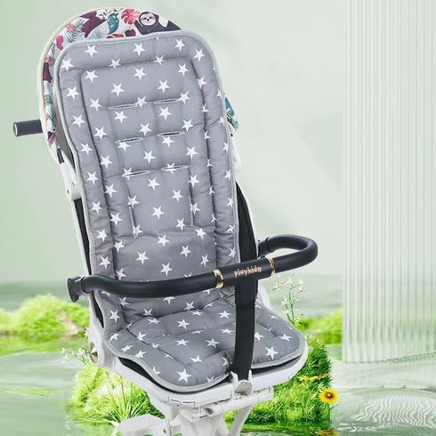 SIQITECHNO 1-3 Universal Kids Stroller Seat Liner Cotton Kids Pushchair Cushion Seats Mat Breathable Stroller Liner