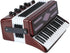 Dselvgvu 2.76"x2.36"x1.18") Miniature Accordion with Case Mini Musical Instrument Accordion Replica Collectible