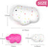 BenBen Elephant Plush Toys, Set of 3, 14”, 10” and 7.5” Cute Elephant Family Stuffed Animal, Kawaii Plushies Pillows, Fun Decorative Plush for Room Décor, White and Hot Pink