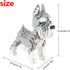 Larcele Dog Micro Building Blocks, 880 Pieces Mini Building Toy Bricks (Schnauzer)