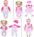 10 Sets 10/12/14 Inch iBayda Doll Clothes & Accessories - Playtime Outfits with Hats and Headbands for New Born Baby