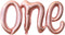 KatchOn Rose Gold One Balloons for 1st Birthday, 20 Inch Foil Balloon Letters, Baby Girls 1st Birthday Decoration