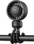 Warmco Portable Stroller Fan, 4000mAh Rechargeable Clip On Fan with Flexible Tripod