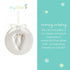 Tiny Ideas DIY No Mess Hanging Christmas Ornament Keepsake Kit, Baby Hand and Footprint Keepsake, White