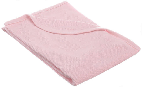 American Baby Company 100% Cotton Thermal Waffle Swaddle Blanket, Pink, 30" x 40"