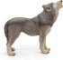 Papo Hand-Painted Figurine, Wild Animal Kingdom Howling Wolf, 50171, Collectible for Children
