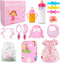 BNUZEIYI Baby Doll Accessories - Feeding and Caring Set with Bottles Doll
