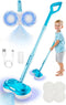 BLAXTEM Kids Electric Spray Spin Mop Toy, Rechargeable Cordless Electric Mop W/