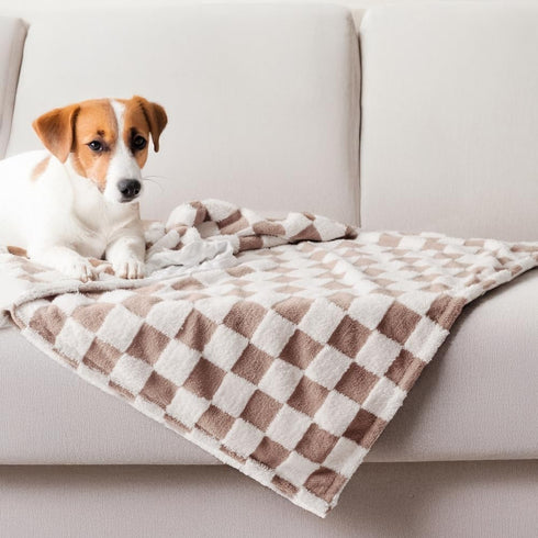 FIGEPO Soft Black and White Checkered Baby Blankets for Unisex Girls or Boys Breathable Gender Neutral Nursery Double