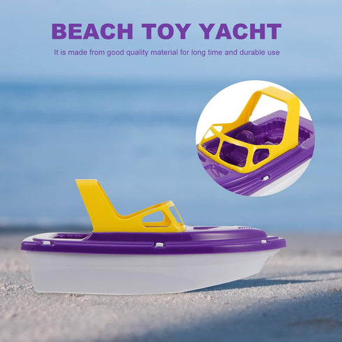 TOYANDONA Boat Bath Toy, Toddler Plastic Speed Boat for Fun and Educational Bath Time