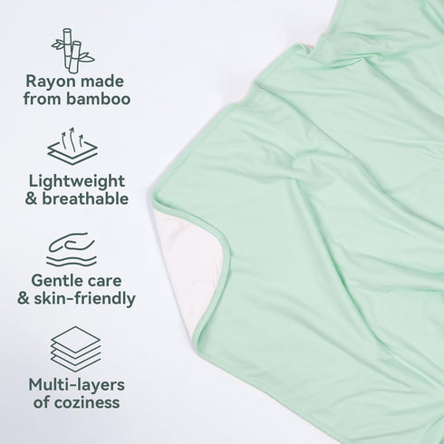 30"x40" Supersoft Baby Blankets for Girls Boys, Rayon Made from Bamboo Baby Quilt - Breathable & Hypoallergenic Blanket