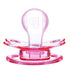 Set Landofgenie Large Shield Adult Size Pacifiers Moon Shape Transparent Design Pacifier Pink