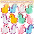 ArtCreativity Unicorn Rubber Toys for Kids, Pack of 12, 2 Inch Floating Bath and Pool Water Toys