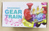 Kizeefun Light Up Train Toy for Toddlers: Educational Crawling Transparent Gear Car Toy with Cool Light and Music