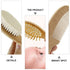Set 4-piece Infant Scalp Brush Wooden Baby Hair Brush Comb for Newborns Boys and Girls and Comb