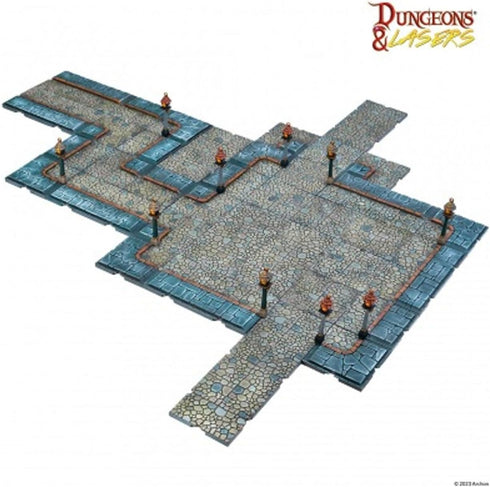 Archon Studio Dungeons & Lasers: City Streets Miniature Terrain - Unpainted Compatible with DND Tabletop RPG