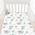 Cstdyfrv 28x52in Cute Baby Dragons Castle Crib Sheets Watercolor Fairytale Dragon Moon Stars Soft Breathable Baby